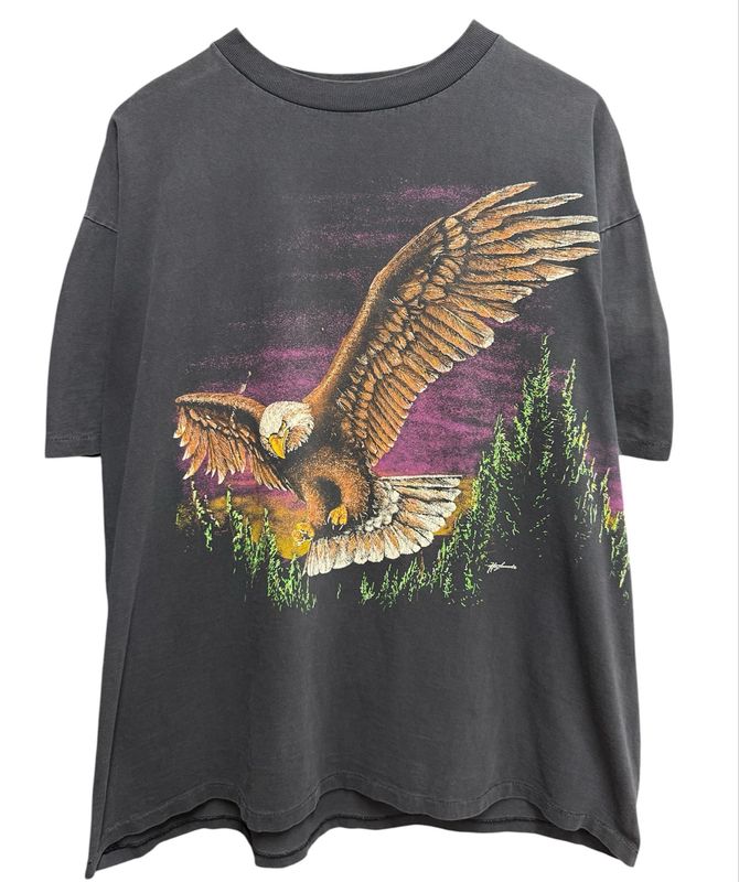 Vtg Hazelwood Eagle Tee Size XL