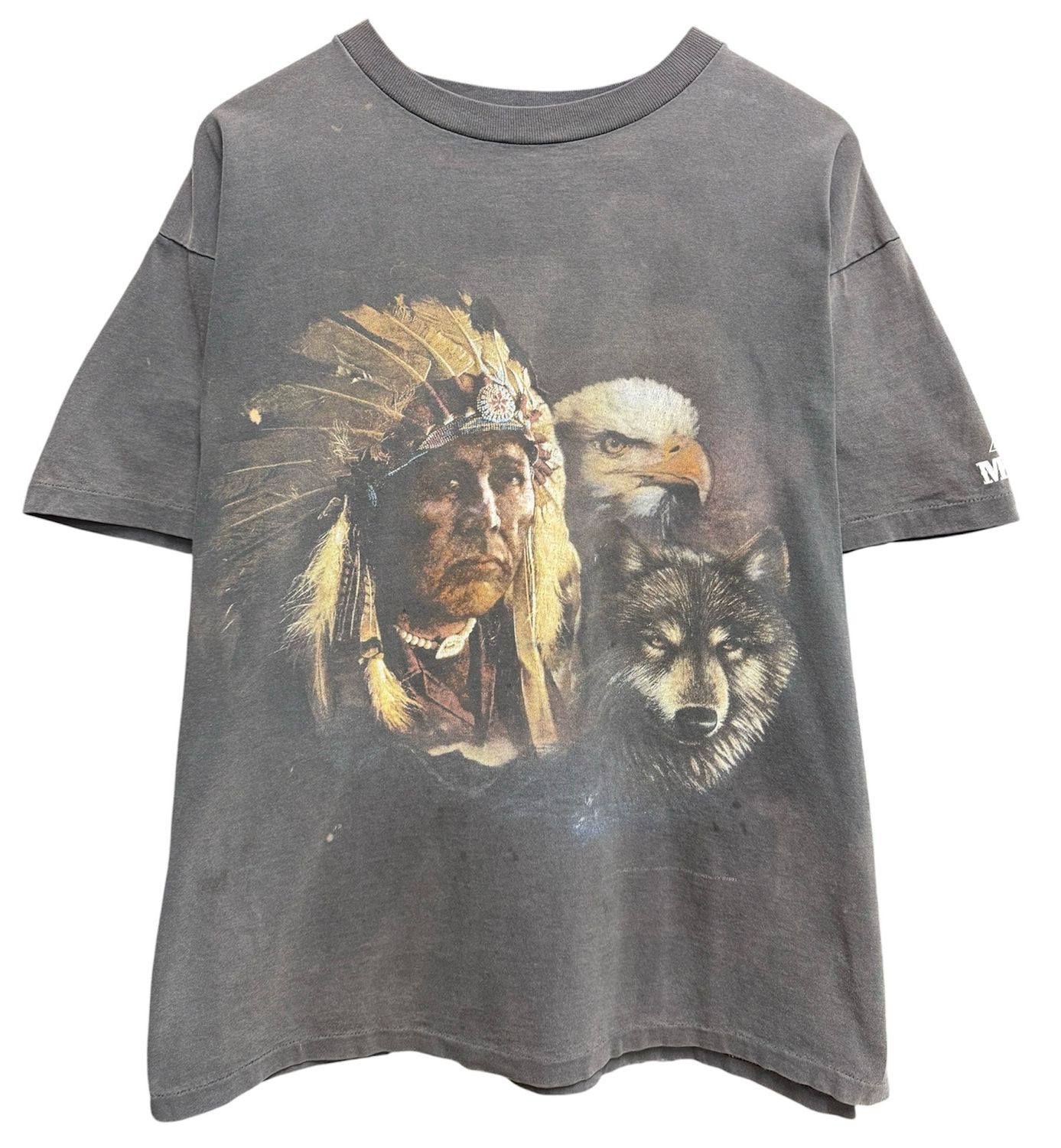Vintage 1993 Indian Navajo Nature 3D emblem Tee Size XL