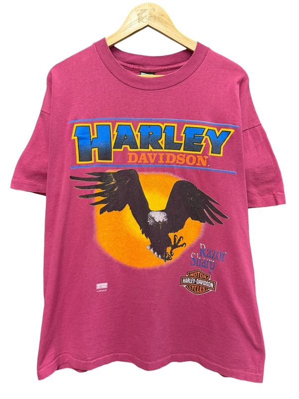 Vintage 90's Harley Davidson razor Sharp Tee Size L