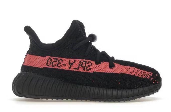 DS adidas Yeezy Boost 350 V2 Core Black Red (Infants) Size 6.5K