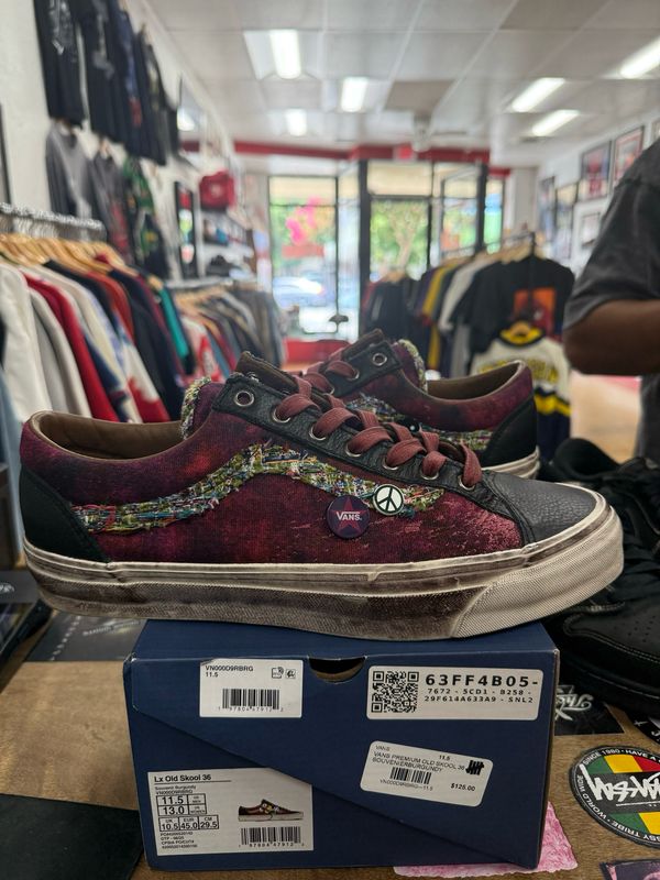 Pre Owned  Vans Old Skool 36 LX Souvenir Burgundy Size 11.5
