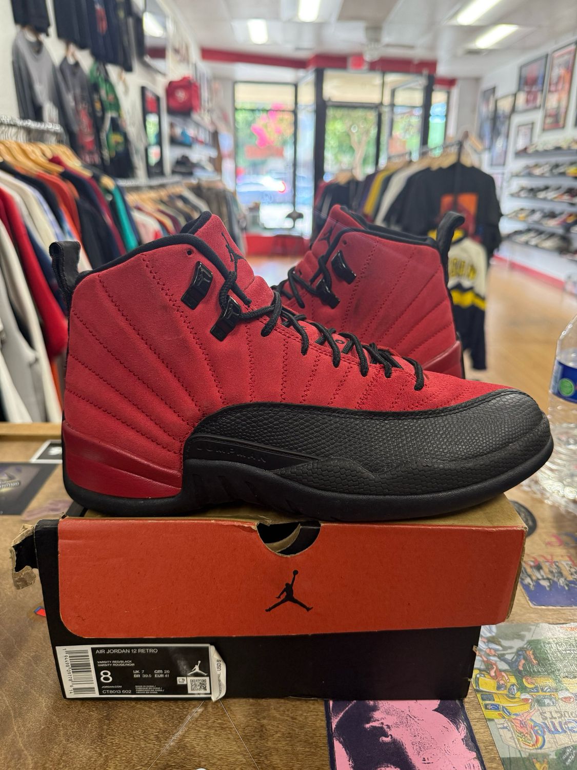 Lightly Worn Jordan 12 Retro Reverse Flu Game Size 8