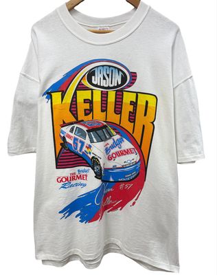 Vtg Jason Keller Nascar Tee Size XL