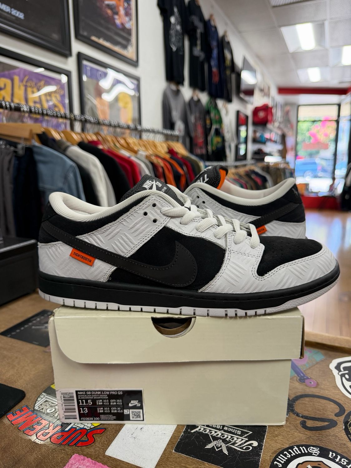 Nike SB Dunk Low TIGHTBOOTH Size 11.5 (WORN)