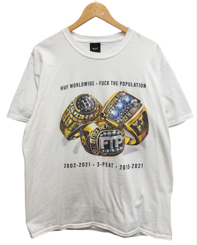 Huf Worldwide x FTP Rings Tee Size Large (WORN)