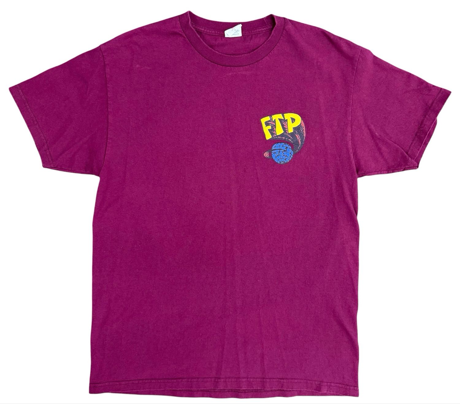Pre Owned FTP Domination Tee Burgundy Size L