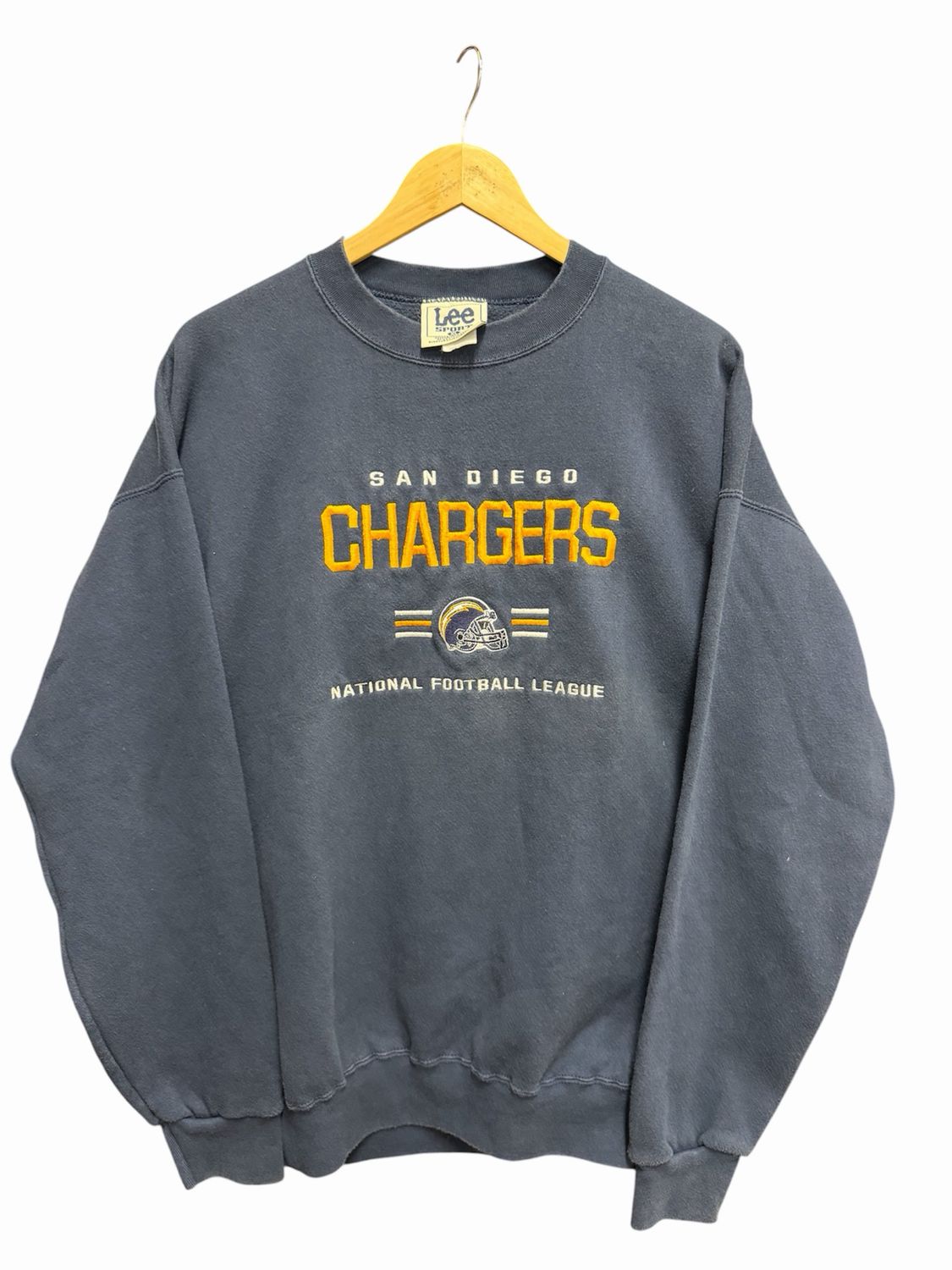 Vtg Lee Sports Chargers National Football League Crewneck Size XL