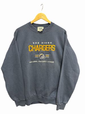 Vtg Lee Sports Chargers National Football League Crewneck Size XL