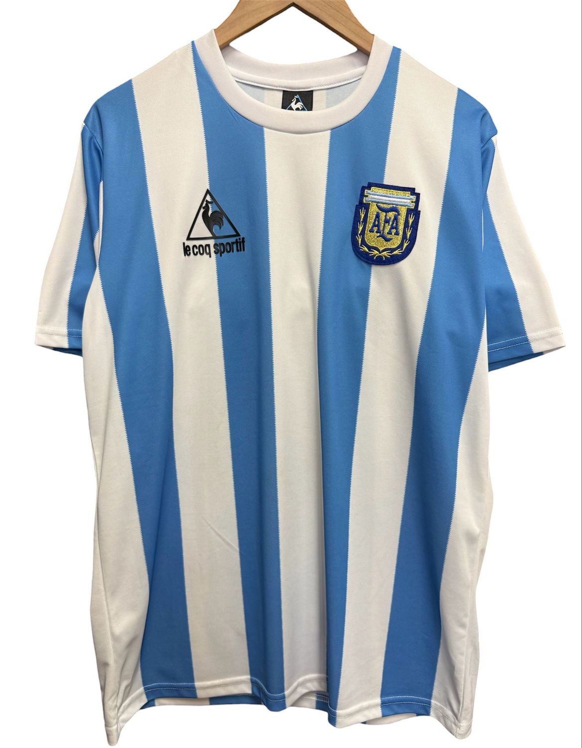 Vtg Le Coq 1986 Argentina Home Jersey Replica Size L