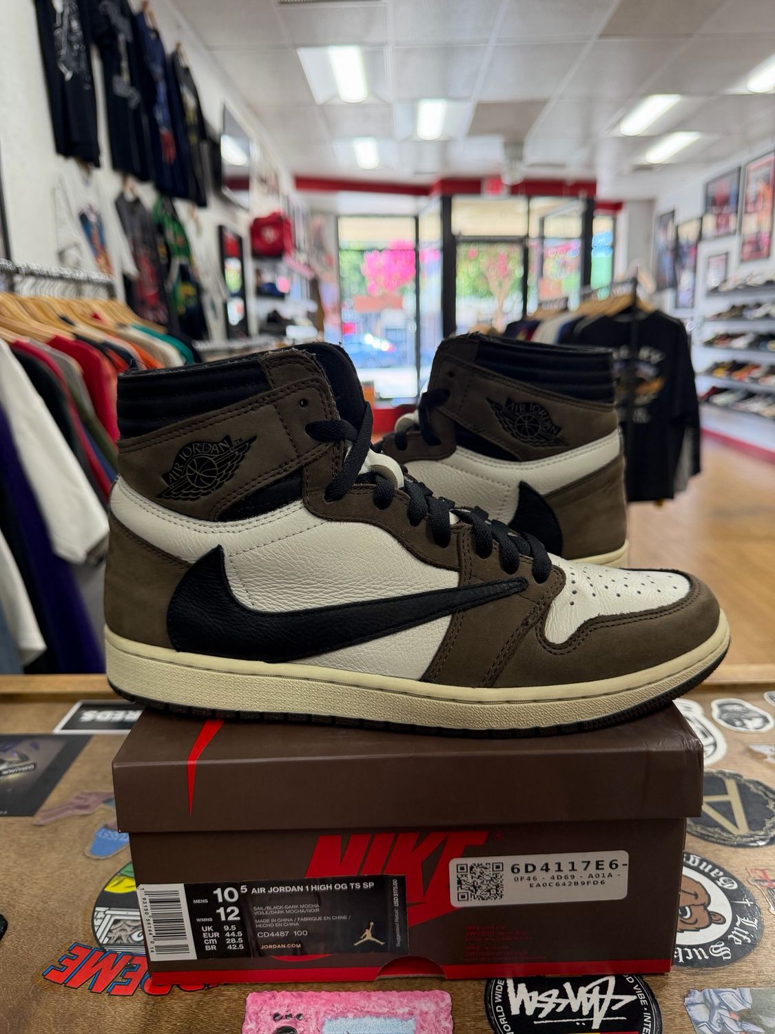 Jordan 1 Retro High OG SP Travis Scott Mocha Size 10.5 (WORN)