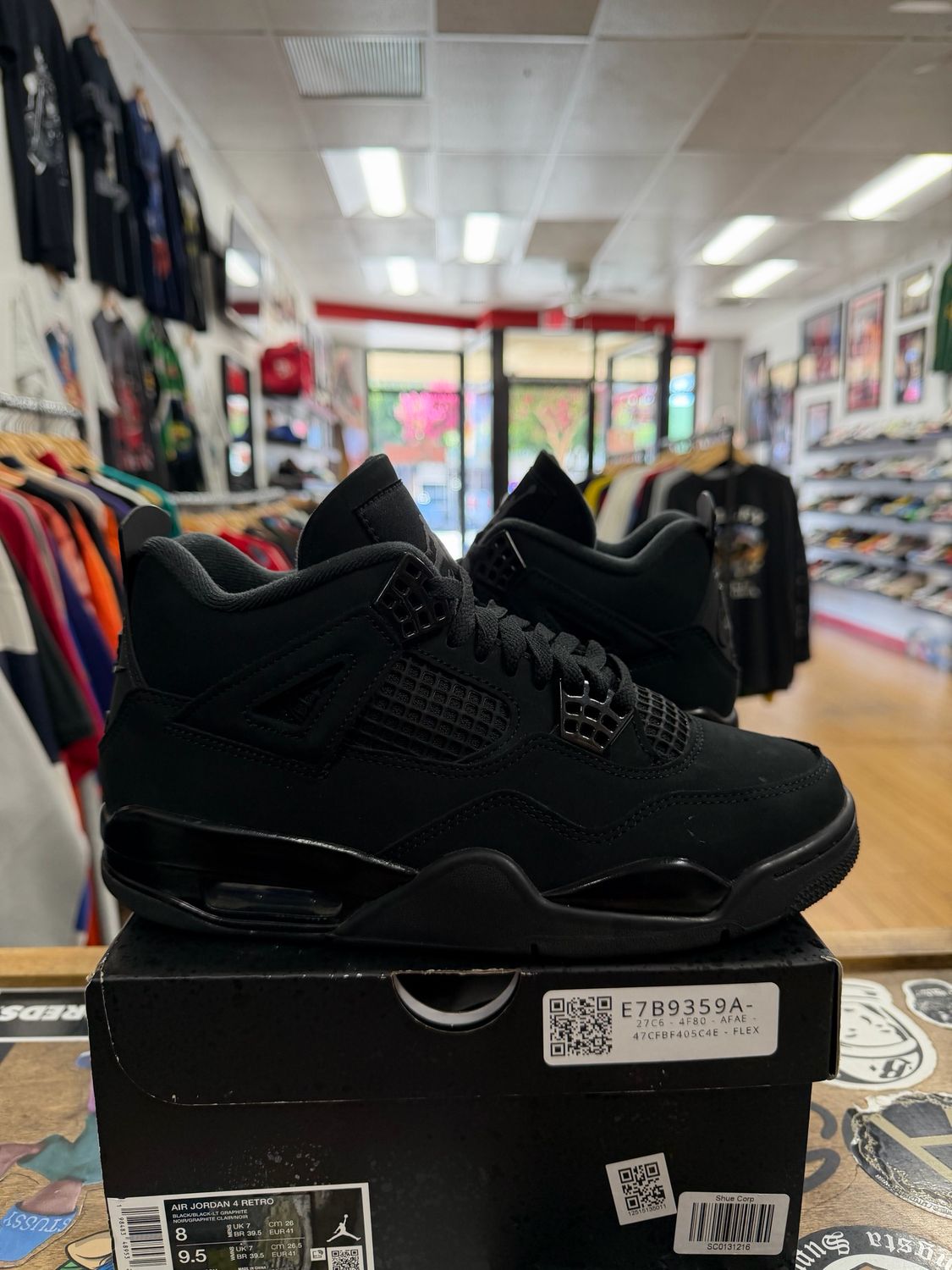 Jordan 4 Retro Black Cat (2025) Size 8 (WORN)