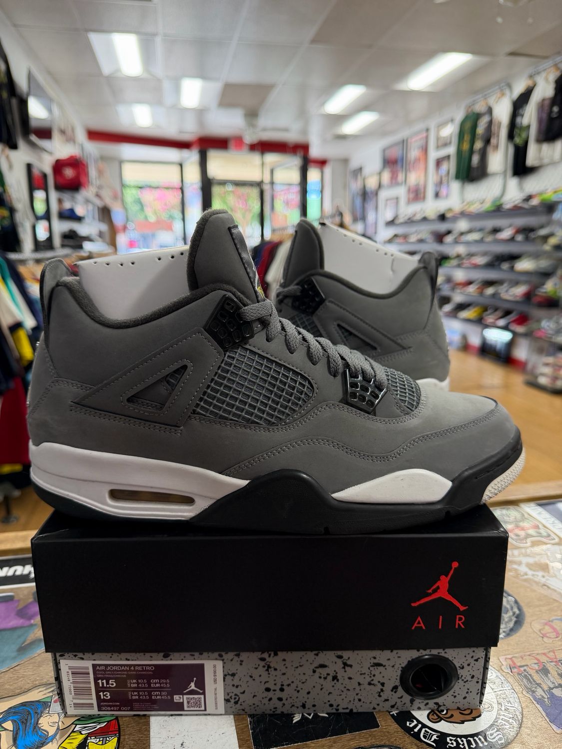 Jordan 4 Retro Cool Grey (2019) Size 11.5 (Lightly Worn)