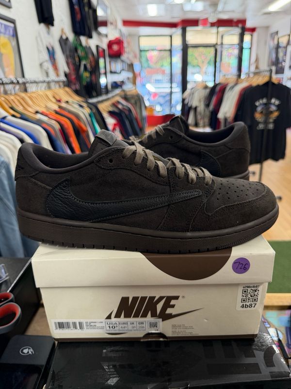Jordan 1 Retro Low OG SP Travis Scott Velvet Brown Size 10.5 (WORN)