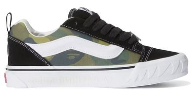 DS Vans Knu Skool Bape Camo Green Size 10.5