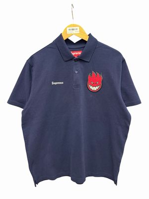 Supreme Spitfire Polo Shirt Navy Size Small (NEW)