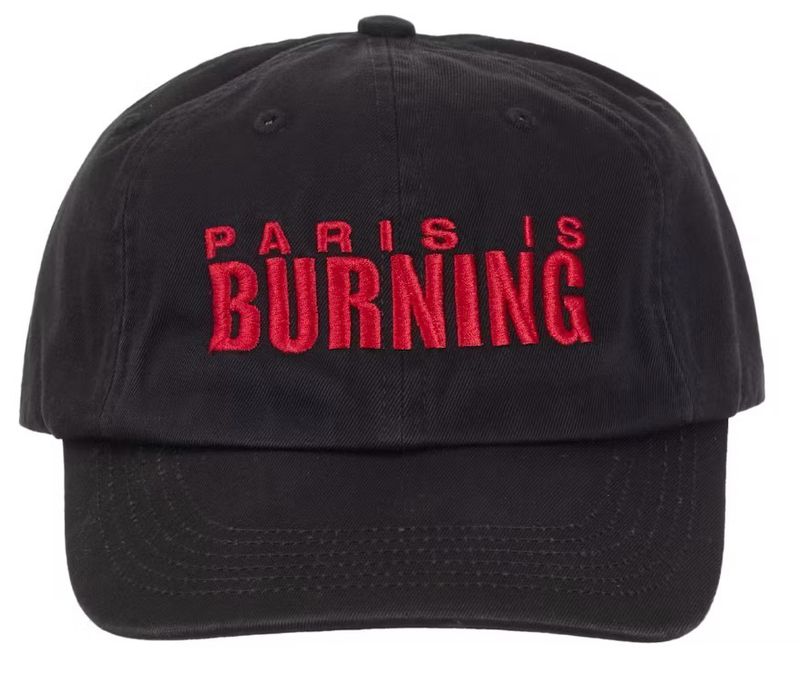 Supreme Paris Is Burning 6-Panel Black (NEW)