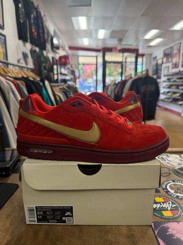 Pre Owned Nike SB Zoom Air Paul Rodriguez 1 Habanero Red All-Star Size 9.5