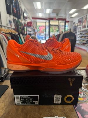 Pre Owned Nike Kobe 6 Protro Total Orange Size 9.5