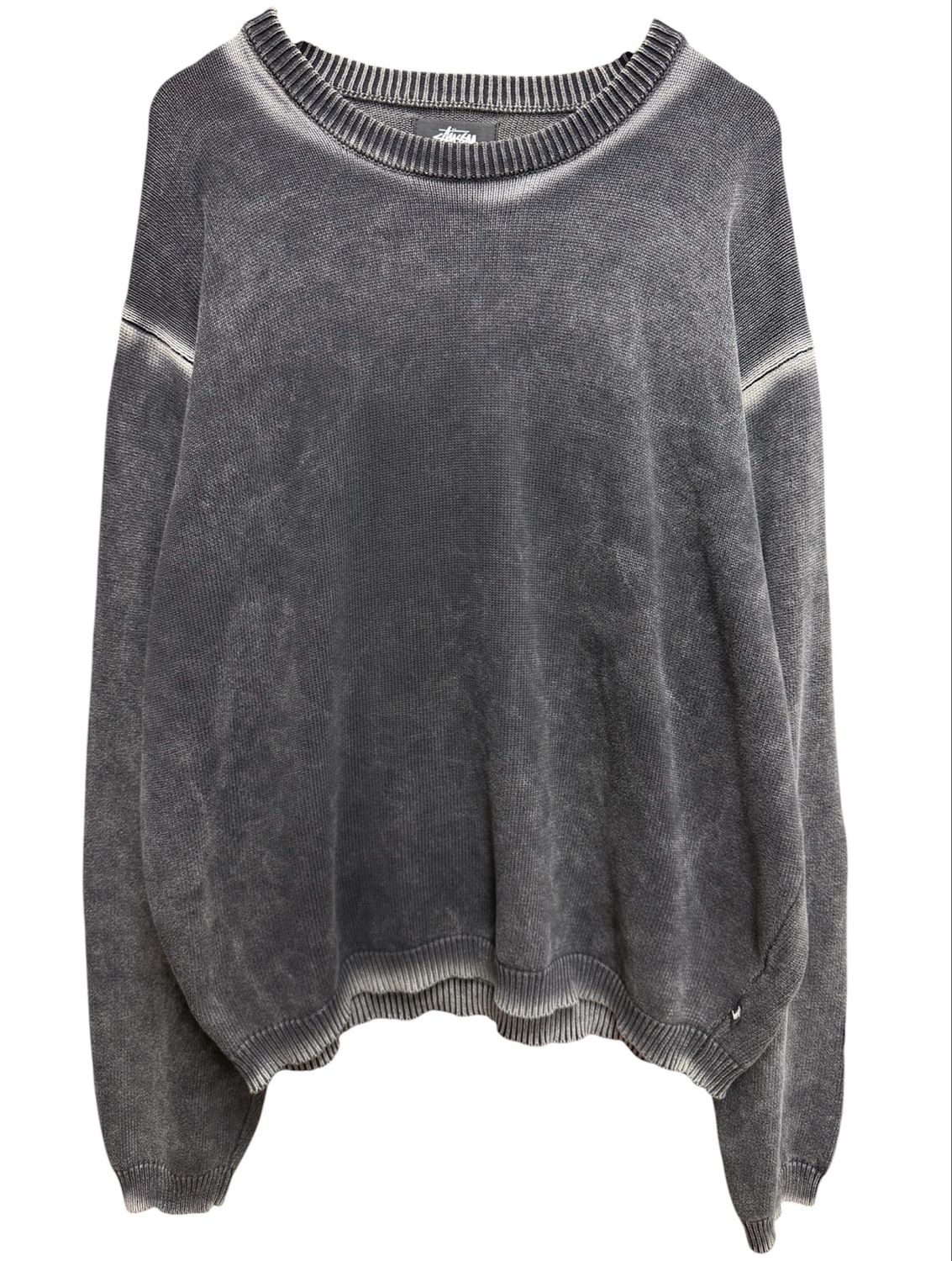 Stussy Faded Cotton Knit Crewneck Size XXL (WORN)