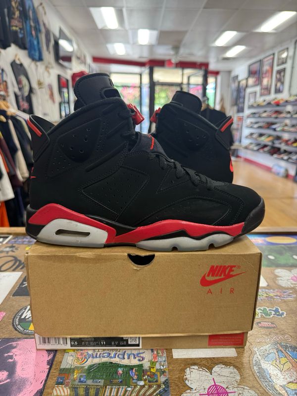 Pre Owned Jordan 6 Retro Infrared Salesman Size 9.5