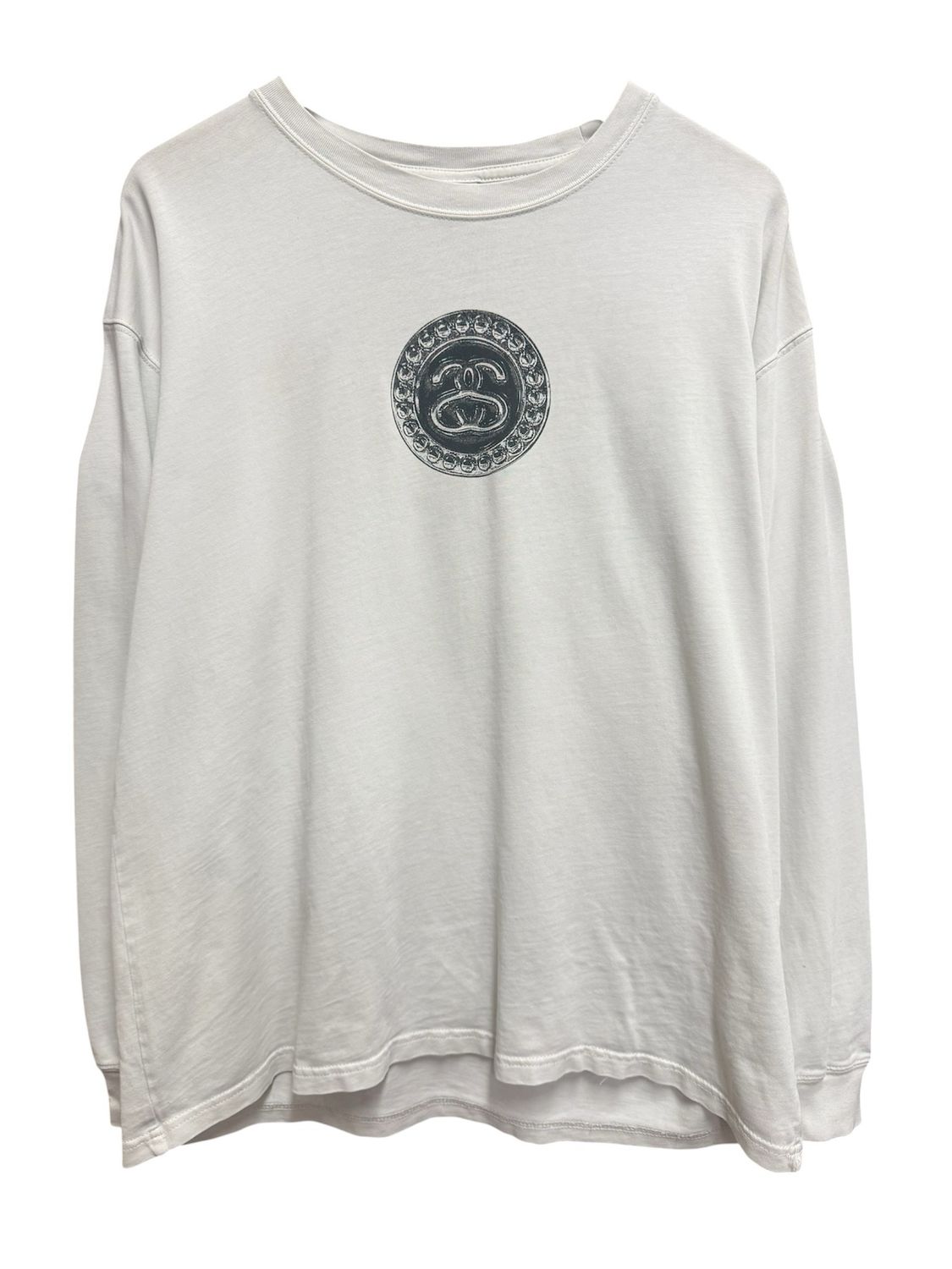 Pre Owned Nike x Stussy SS Link L/S T-shirt White Size L.