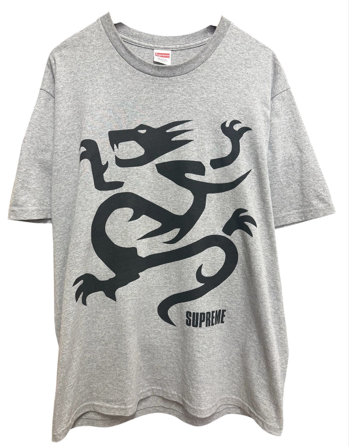 Pre Owned Supreme Mobb Deep Dragon Tee Heather Grey Size L