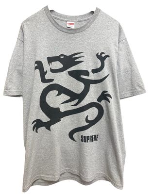 Pre Owned Supreme Mobb Deep Dragon Tee Heather Grey Size L