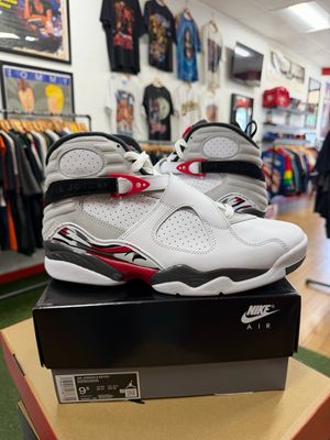 Jordan 8 Retro White True Red (2025) Size 9.5 (Lightly USED)