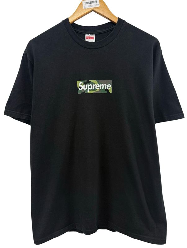 Pre Owned Supreme Box Logo Tee (FW23) Black Size L