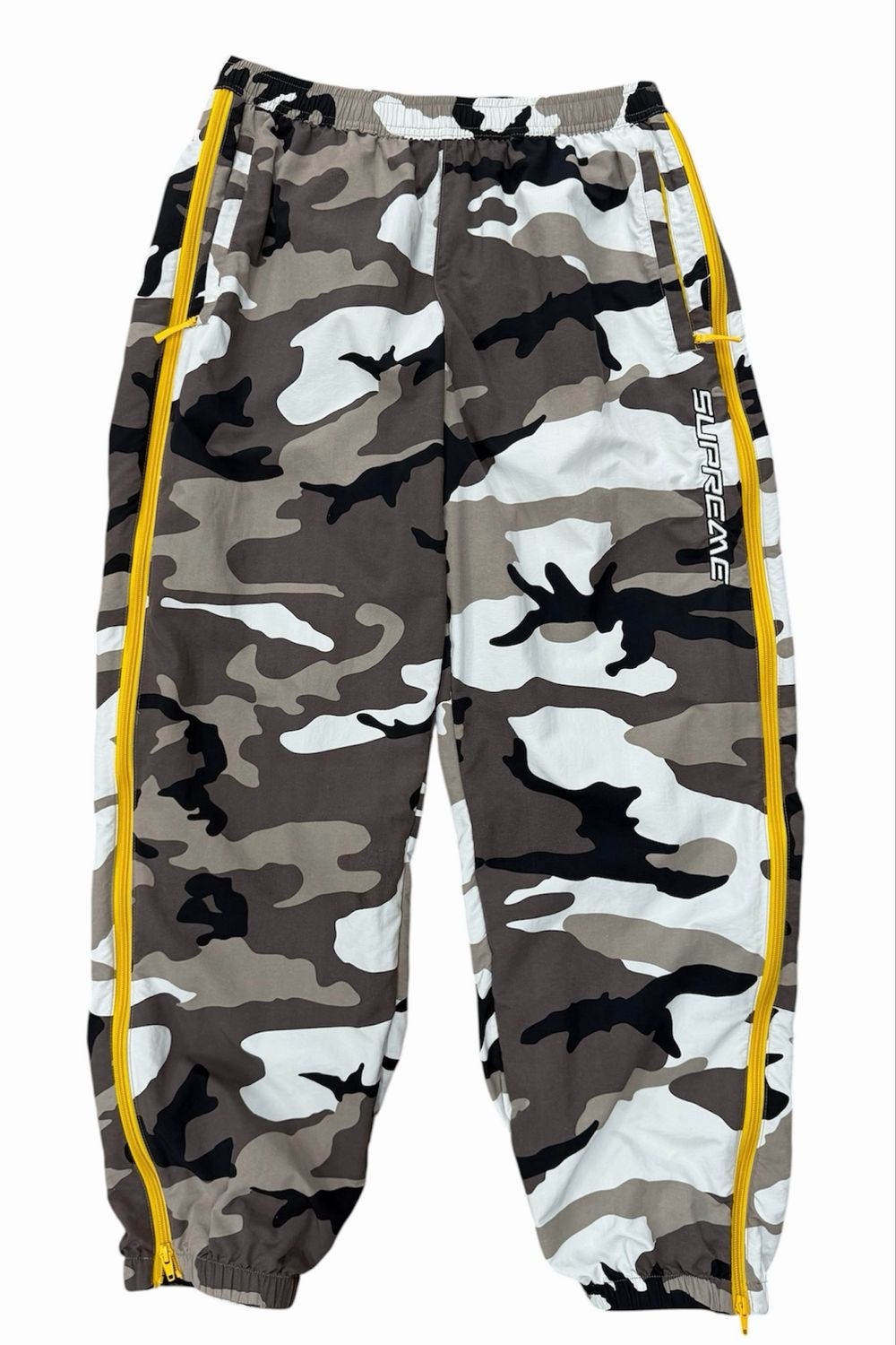 Supreme Contrast Zip Warm Up Pant  (WORN) Size Large