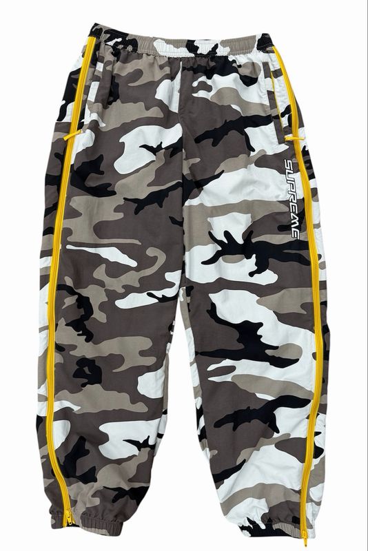 Supreme Contrast Zip Warm Up Pant  (WORN) Size Large