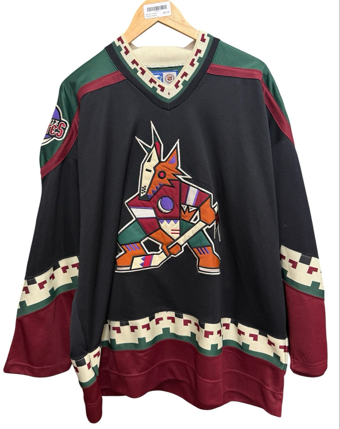 Vtg NHL Phoenix Coyotes Hockey Jersey Size XL