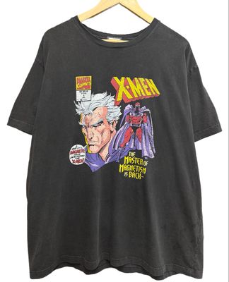 Pre Owned Kith x Marvel X-Men Master Of Magnetism Vintage Tee Black PH Size 2XL