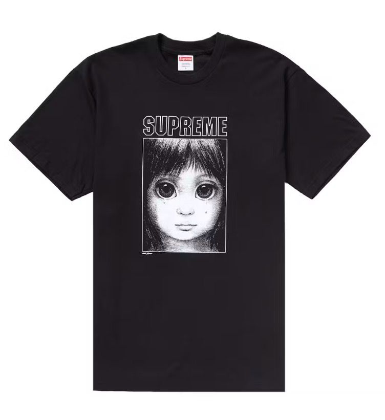 New Supreme Margaret Keane Teardrop Tee SS24 Size 2XL Black,White