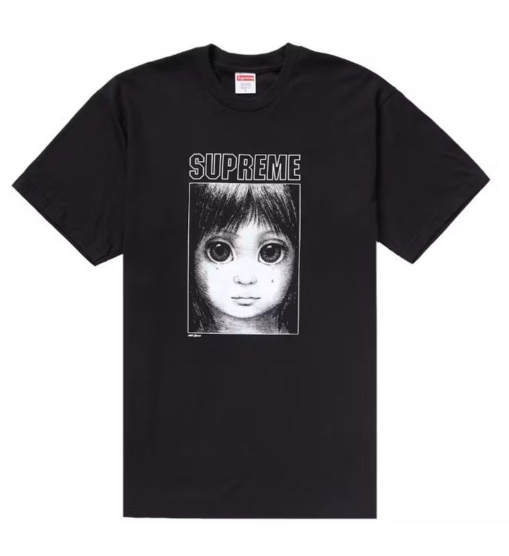 New Supreme Margaret Keane Teardrop Tee SS24 Size 2XL Black,White