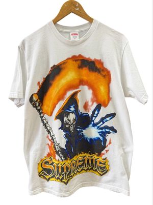 Pre Owned Supreme Grim Reaper Tee White SS26 Size M