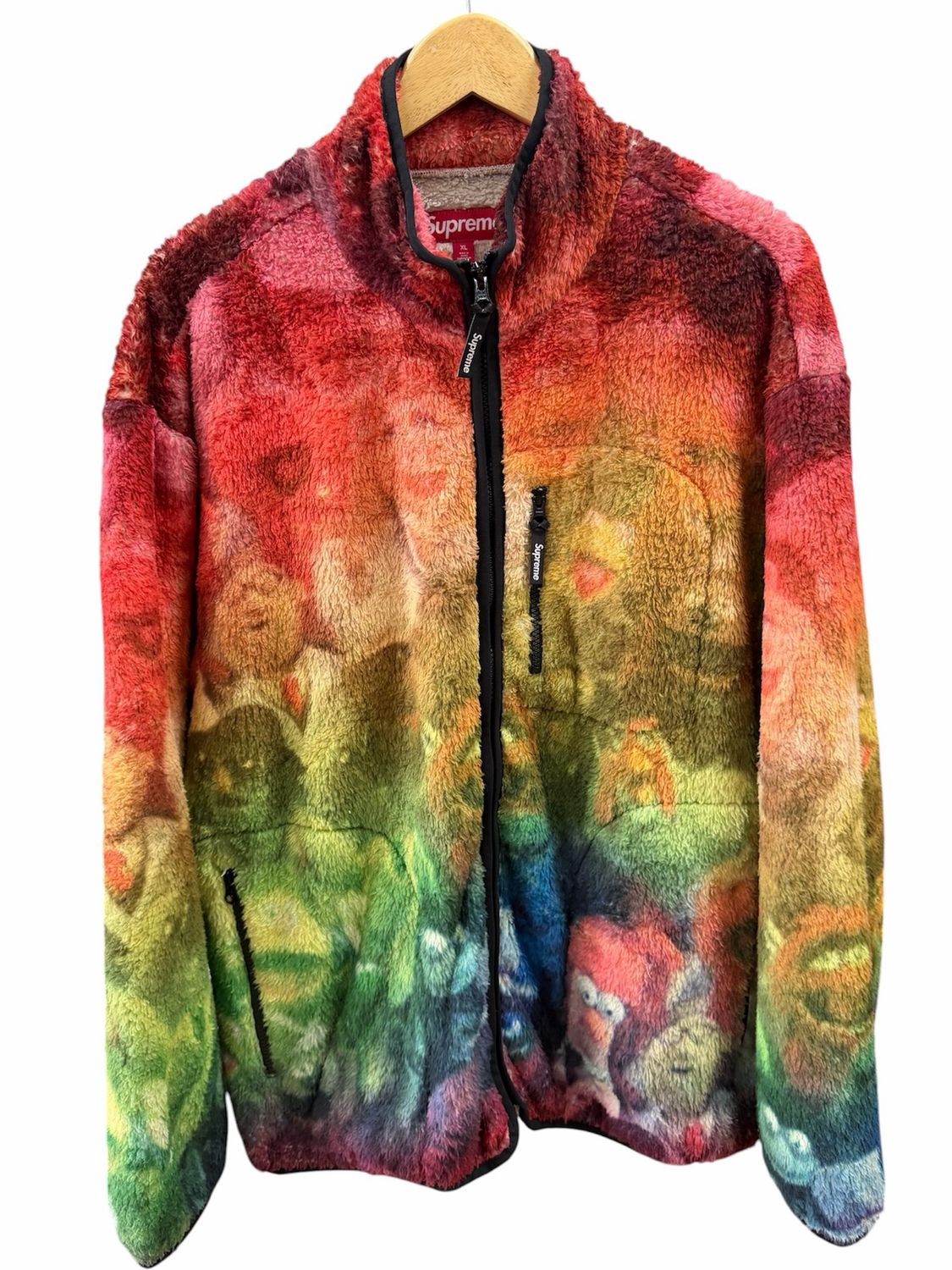 Pre Owned Supreme Muppets Fleece Jacket Multicolor SS24 Size XL