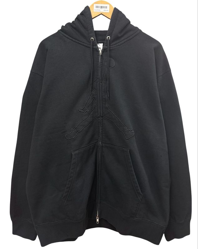 New Supreme Jordan Hooded Sweatshirt (SS26) Black Size L