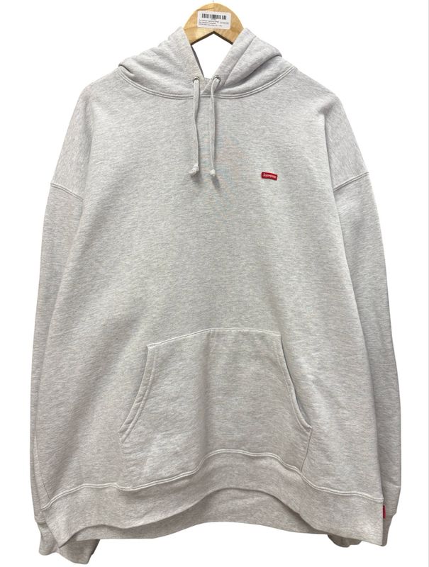 Pre Owned Supreme Small Box Hooded Sweatshirt (SS24) Ash Grey Size 2XL