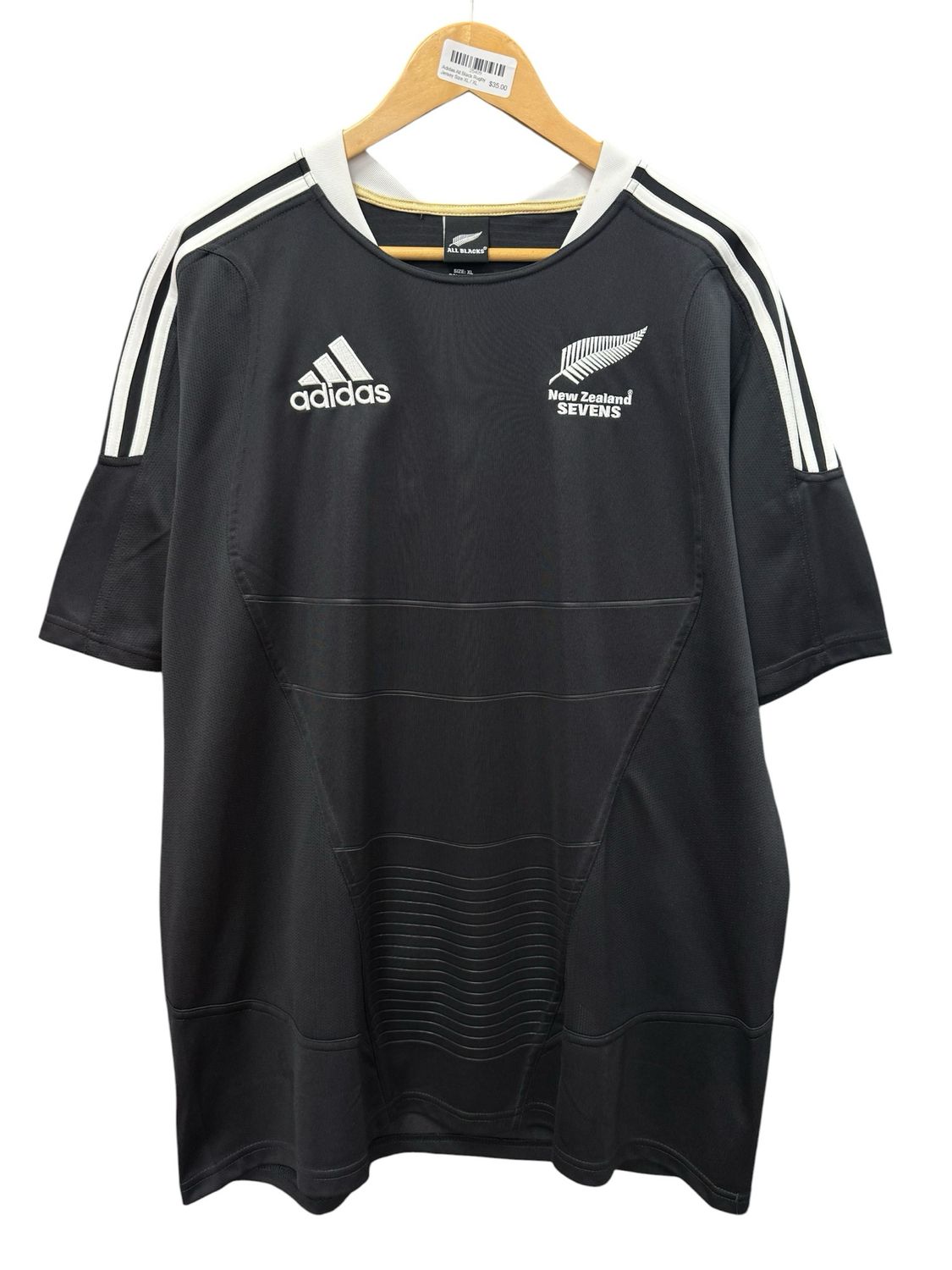Adidas All Black Rugby Jersey Size XL