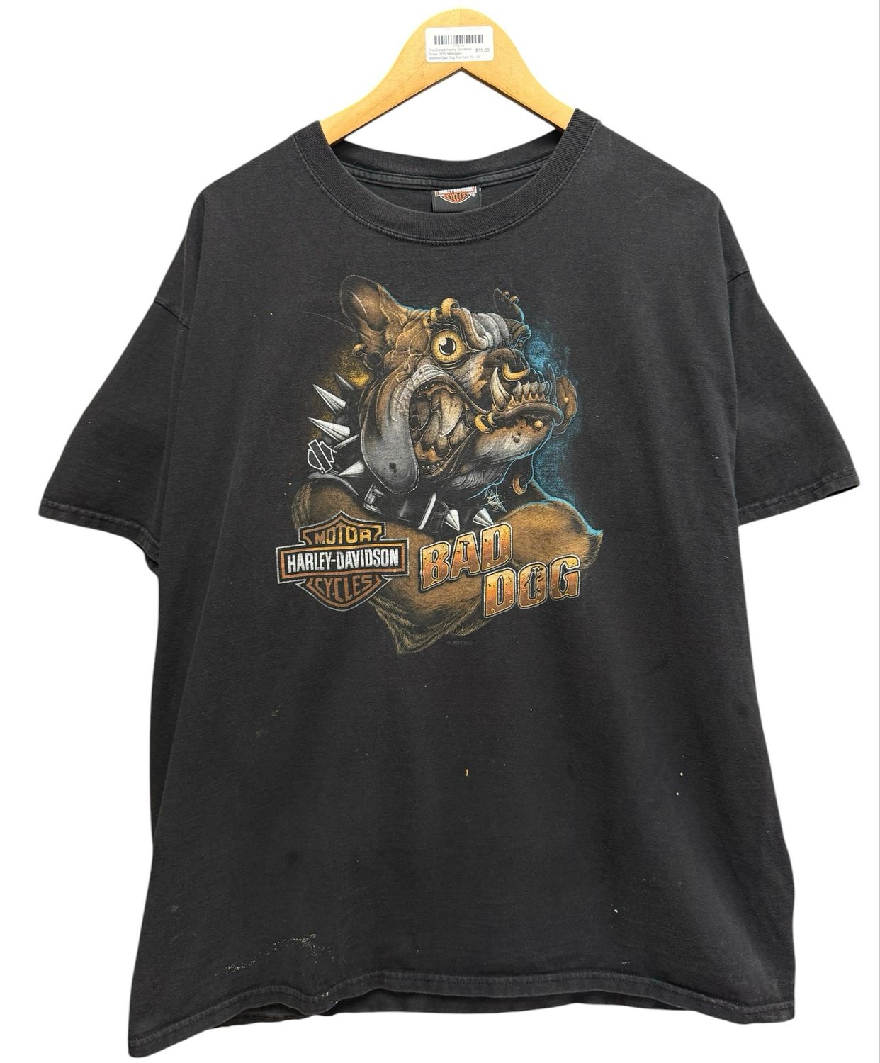 Pre Owned Harley Davidson Texas DFW Metroplex Bedford Bad Dog Tee Size XL