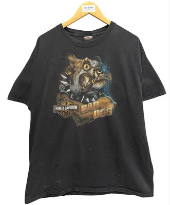 Pre Owned Harley Davidson Texas DFW Metroplex Bedford Bad Dog Tee Size XL