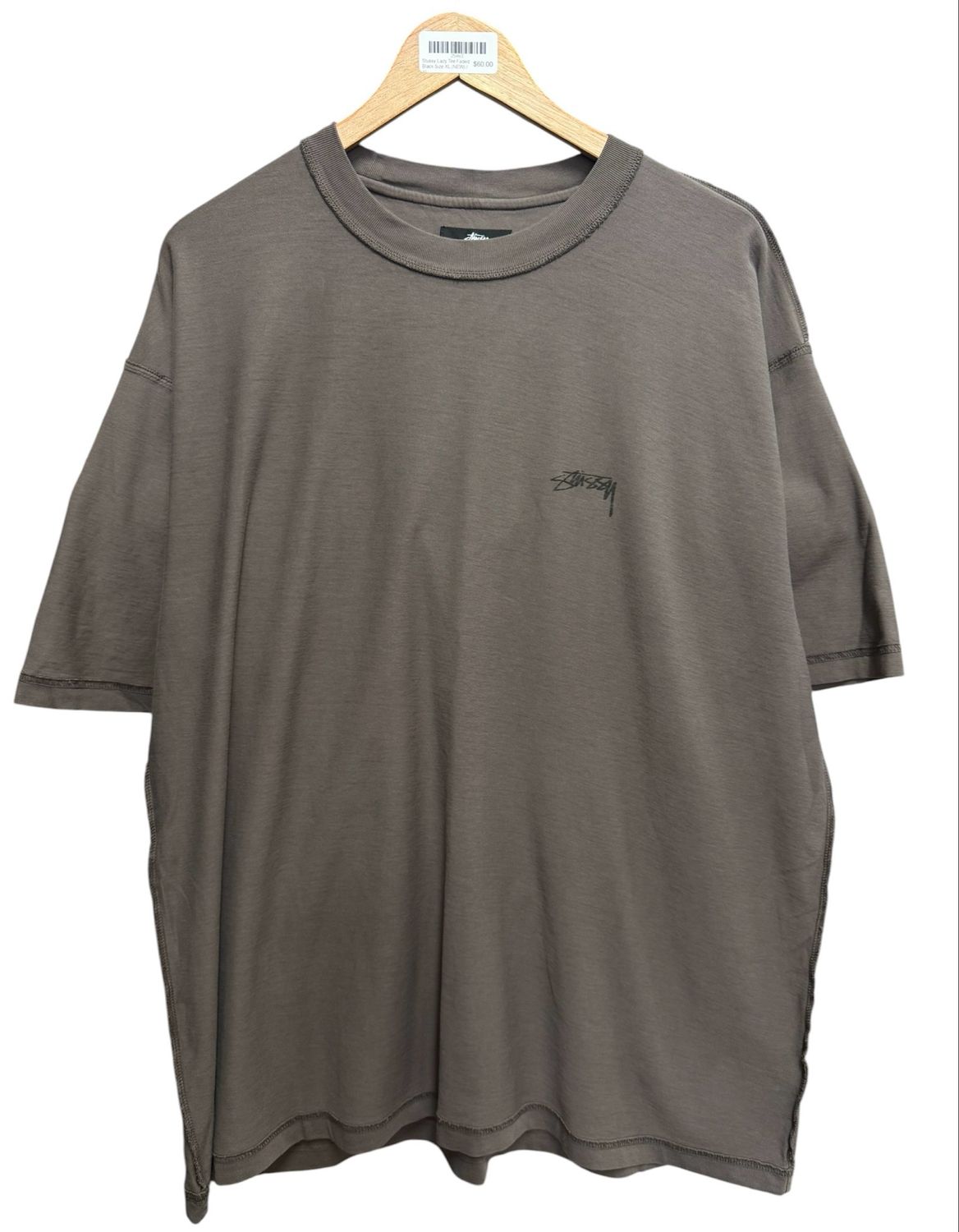 Stussy Lazy Tee Faded Black Size XL (NEW)