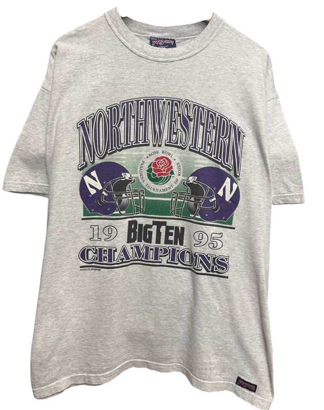 Vintage 1995 Northwestern Champions Tee Size XL