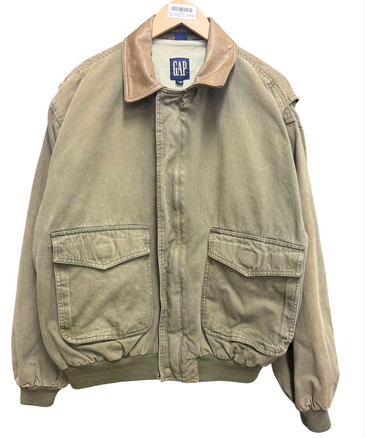GAP Vintage Bomber Jacket Size L 27x27