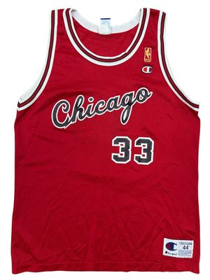 Vtg Champion Chicago Bulls Scottie Pippen Jersey Size M