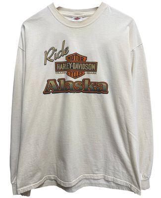 Pre Owned Harley Davidson Mt.Mckinley Denali Park, Alaska Long Sleeve Size XL