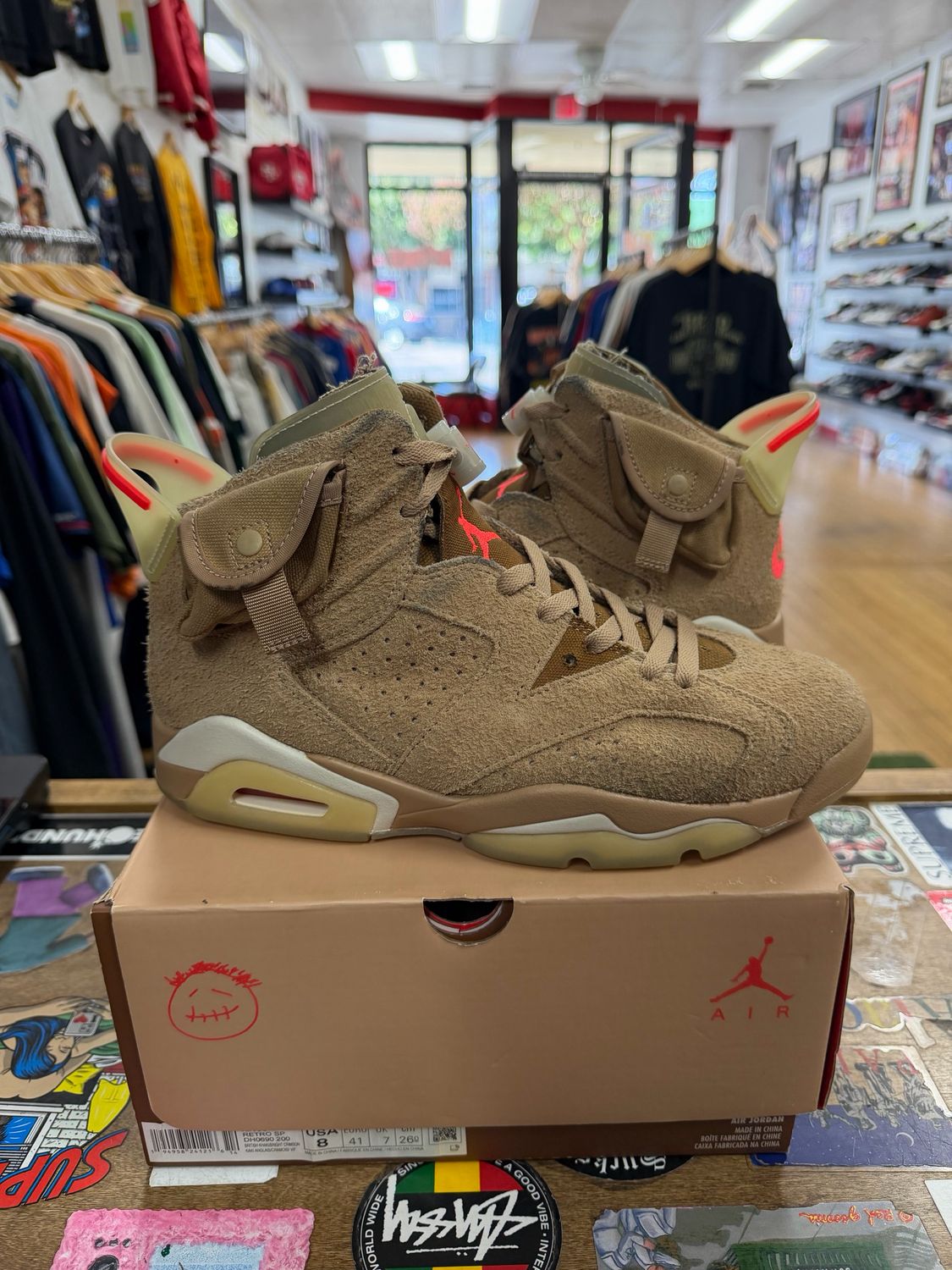 Jordan 6 Retro Travis Scott British Khaki Size 8 (Pre-Owned)
