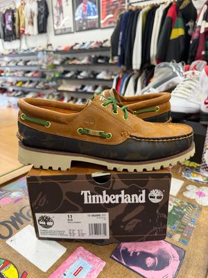 BAPE x Timberland 3-Eye Classic 'Wheat Camo' Size 11 (Lightly Worn)