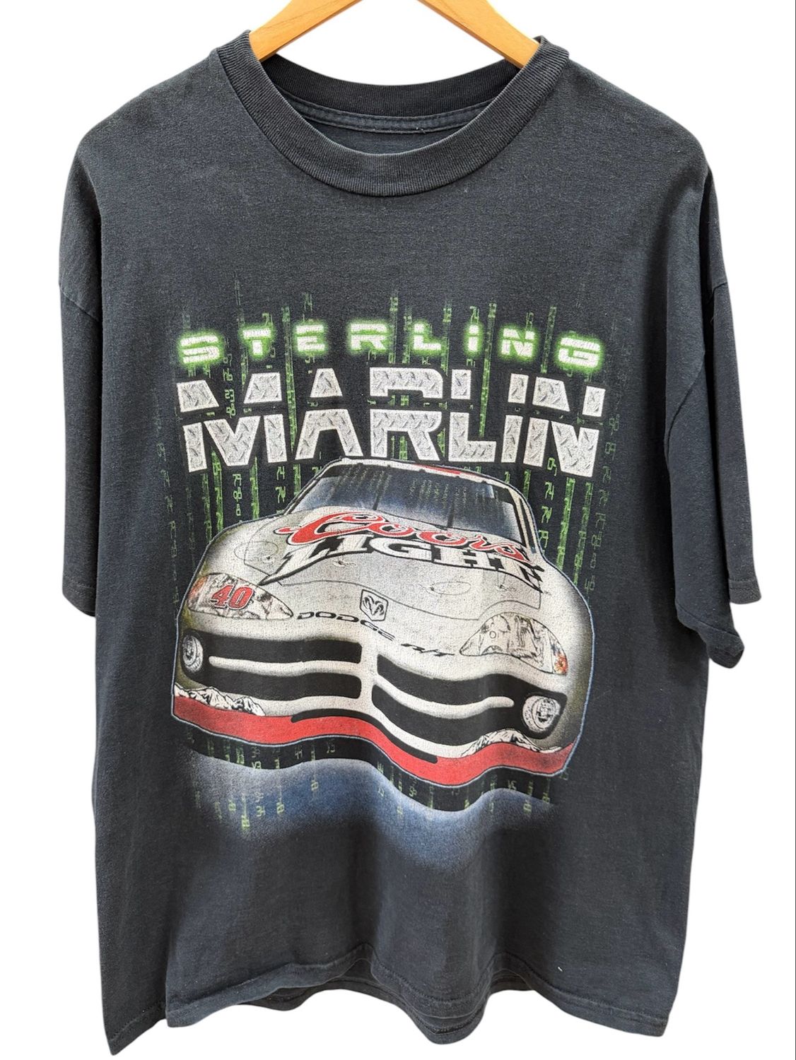 Vintage 2001 Sterling Marlin NascarTee Size XL 24x30